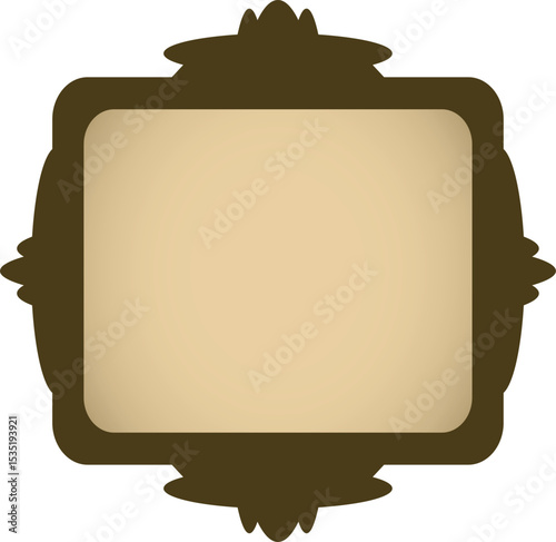 Old vintage paper background with label and retro frame design vector illustration