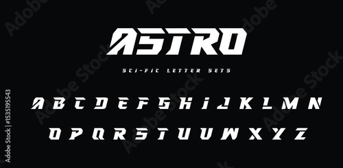 Astro minimal modern logo alphabet fonts. Typography minimalist urban sana serif digital fashion future creative logos fonts. vector illustration 