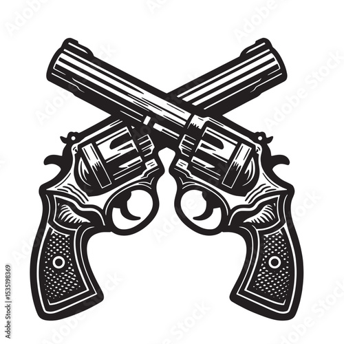 Crossed pistols svg 