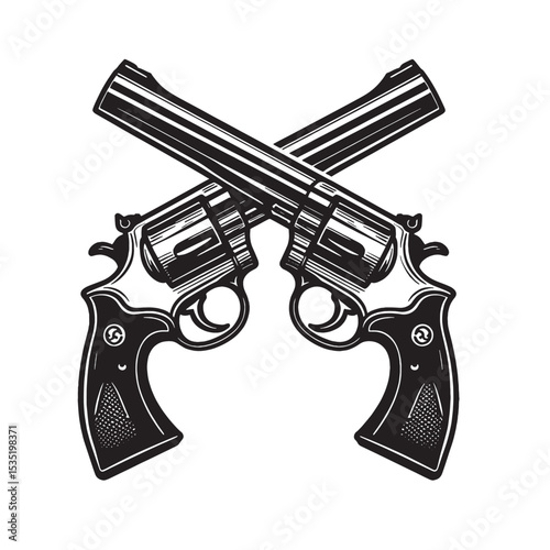 Crossed pistols svg 