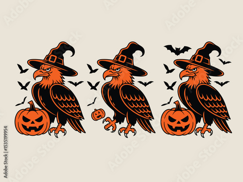 Halloween Silhouettes Vector Pack: Spooky Houses, Witches and Ghosts