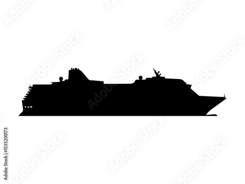vector illustration of a ship