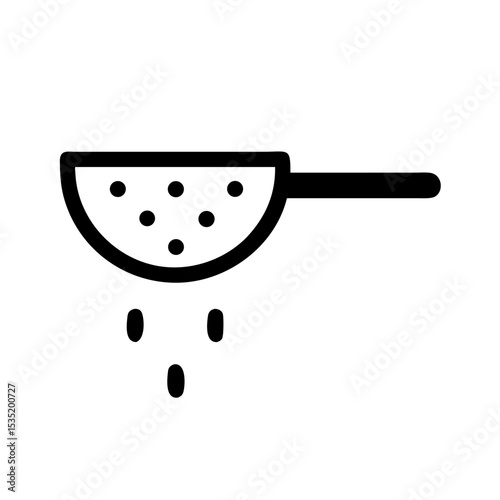 Sifter Icon for Cooking Blogs, Recipe Websites, Kitchen Tools, Culinary Education, and Food Preparation Awareness  