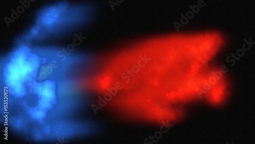 Abstract background light explosion style Fantastic digital fractal art with blue red rays sparkles effect copy space text area 