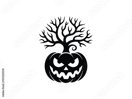 Halloween Silhouettes Vector Pack: Spooky Houses, Witches and Ghosts