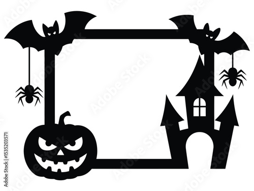 Halloween Silhouettes Vector Pack: Spooky Houses, Witches and Ghosts