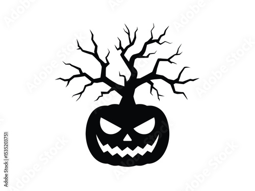 Halloween Silhouettes Vector Pack: Spooky Houses, Witches and Ghosts