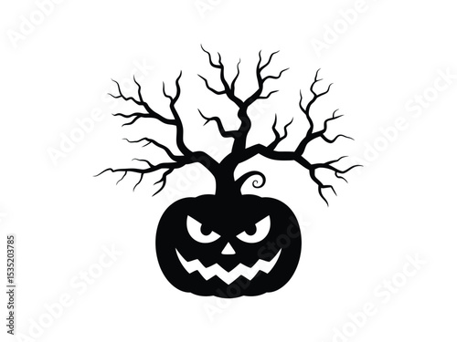 Halloween Silhouettes Vector Pack: Spooky Houses, Witches and Ghosts