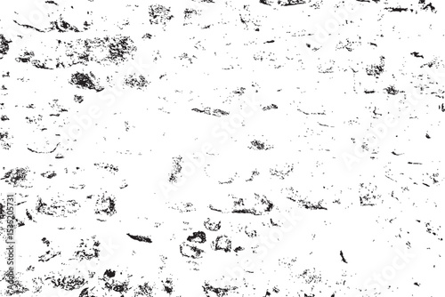 Abstract grunge black and white distressed overlay texture effect vector design element