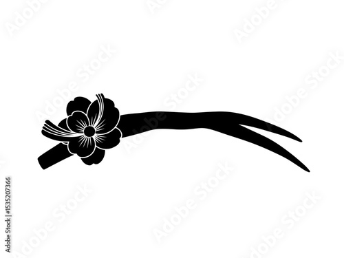 Kanzashi hairclip