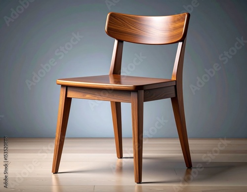 Wallpaper Mural Modern Wooden Dining Chair Studio Shot Torontodigital.ca