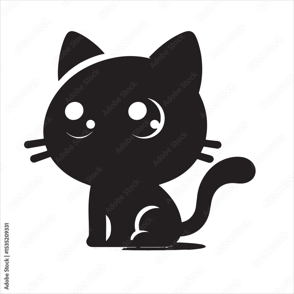 Obraz premium Cartoon Cat svg