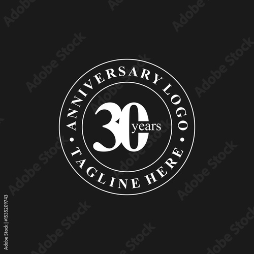 anniversary logo design, 30th anniversary, symbol, icon, party, logo design for 30th anniversary, vector, success, illustration, birthday, symbol, background, year, congratulation, greeting, invitatio