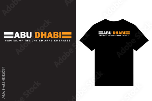 Abu Dhabi arabic typography t shirt design vector, California t shirt design vector, New York t shirt design vector, Modern, beach t shirt design vector, unique t shirt design vector, 