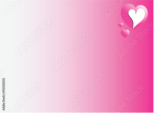 pink love style with pink color gradient, suitable for love and valentine's day theme