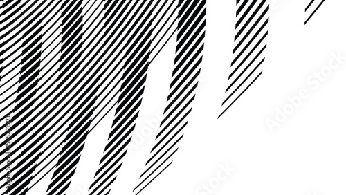 Vector abstract geometric seamless pattern with wave fading lines, tracks, halftone stripes. Extreme sport style illustration, urban art. Trendy monochrome graphic texture. Stylish sports pattern