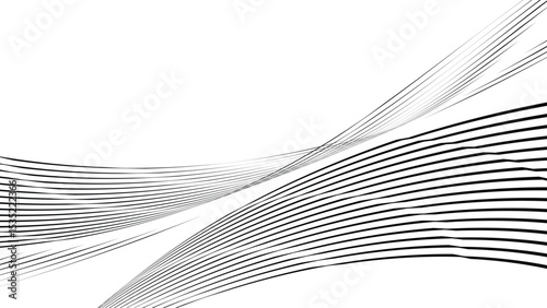 Vector abstract geometric seamless pattern with wave fading lines, tracks, halftone stripes. Extreme sport style illustration, urban art. Trendy monochrome graphic texture. Stylish sports pattern