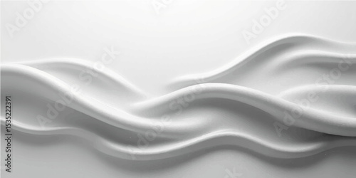 Abstract soft  grey gradient abstract background with flowing curves and grain texture.