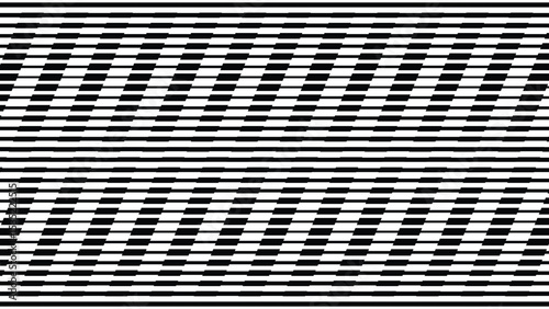 Vector abstract geometric seamless pattern with wave fading lines, tracks, halftone stripes. Extreme sport style illustration, urban art. Trendy monochrome graphic texture. Stylish sports pattern
