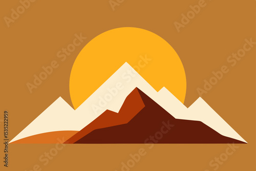 Majestic Mountain Landscape Sunrise Over the Peaks