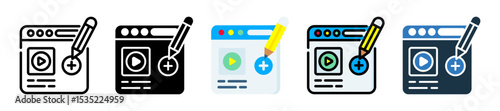 Post Video icon multiple style 
