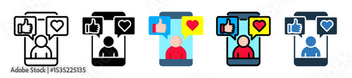 Social Media icon multiple style 
