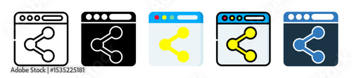 Share icon multiple style 