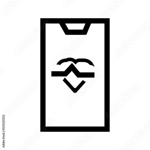 vector illustration of a mobile app