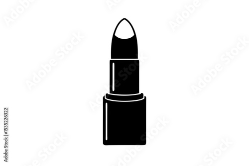 Lipstick icon vector silhouette illustration isolated on white background