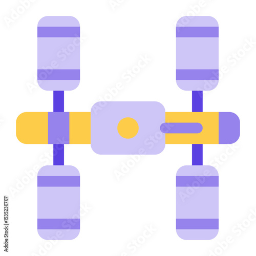 Fototapeta Naklejka Na Ścianę i Meble -  space station icon