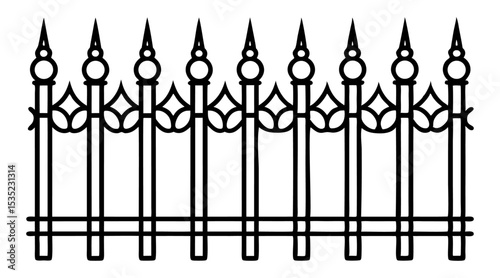 wrought iron fence