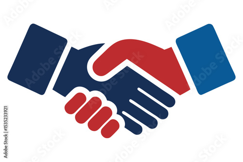 handshake icon vector illustration
