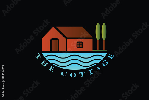 Cottage logo. Home logo. House logo.