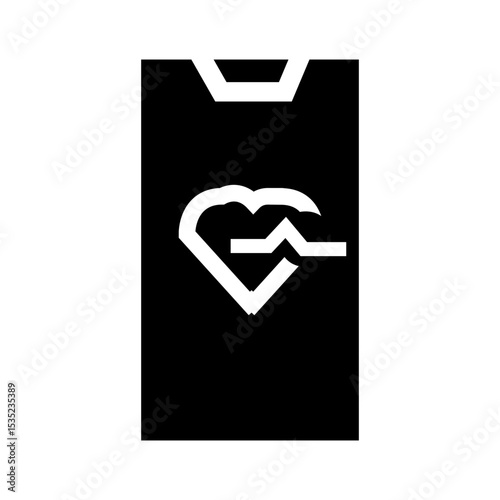 vector illustration of a fitness app icon