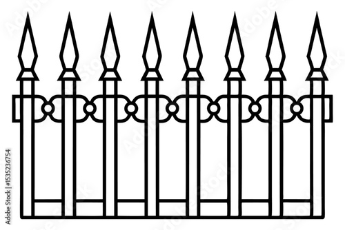 wrought iron fence