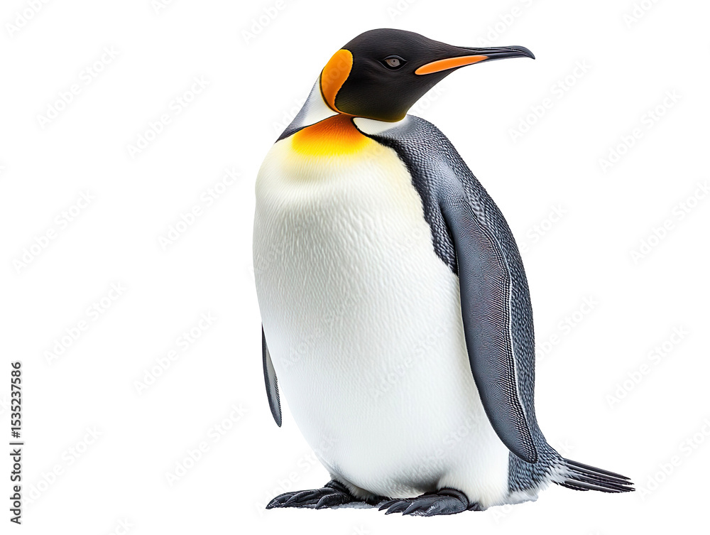 Naklejka premium King Penguin Standing Upright