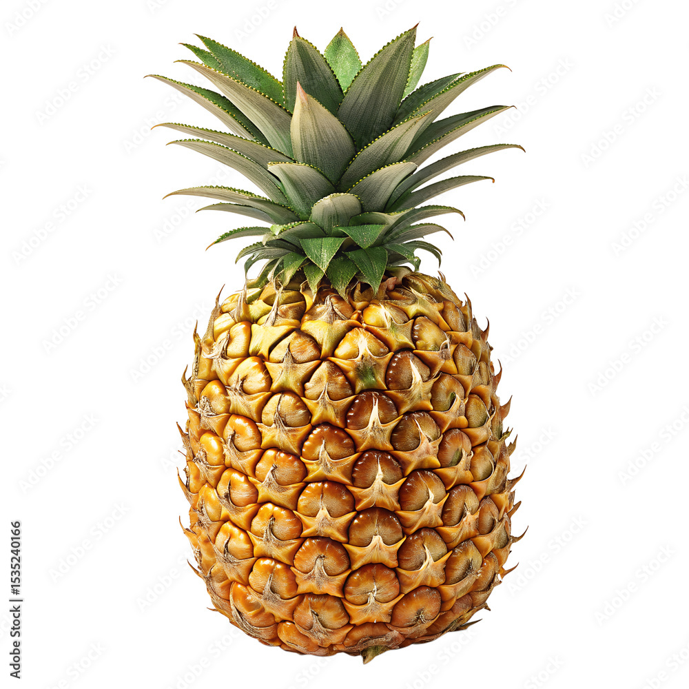 Fototapeta premium pineapple on white background