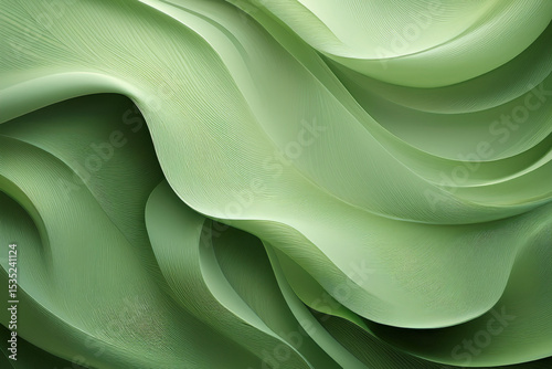 Soft Organic Abstract Background in Sage Green