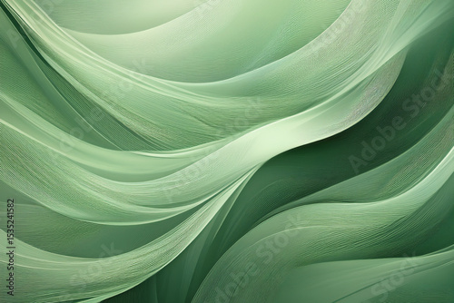 Soft Organic Abstract Background in Sage Green