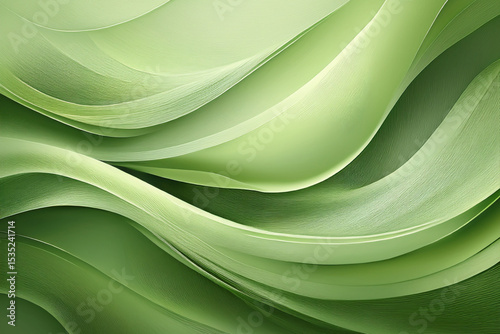 Soft Organic Abstract Background in Sage Green