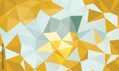 Bright simple polygonal background. Vector in yellow, pale blue and turquoise tones.