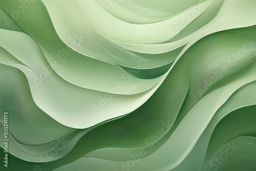 Soft Organic Abstract Background in Sage Green