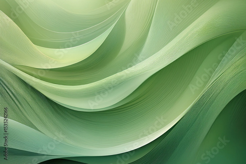 Soft Organic Abstract Background in Sage Green
