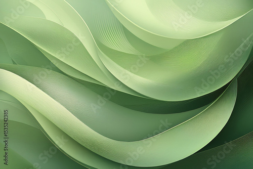 Soft Organic Abstract Background in Sage Green