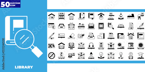 library dualtone icons collection