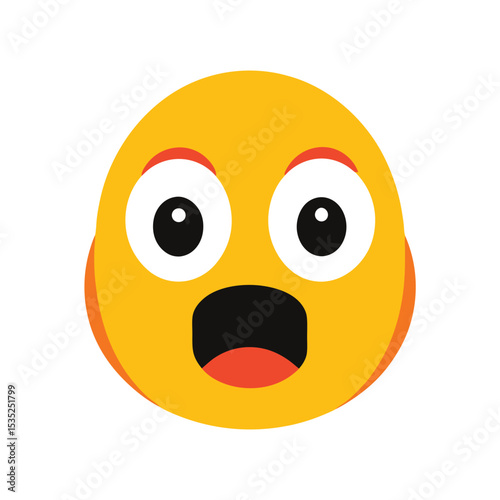 Shocked Expression Emoji Mask AI Image