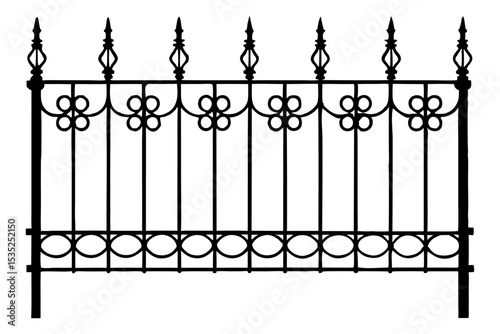 wrought iron fence