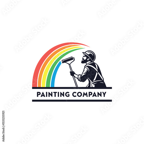 home painting logo design vector  
