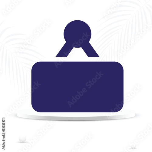 nameplate, signboard icon
