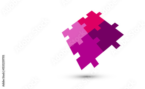 simbolo, grafica, puzzle, concetto, incastro, sinergia, collaborazione,